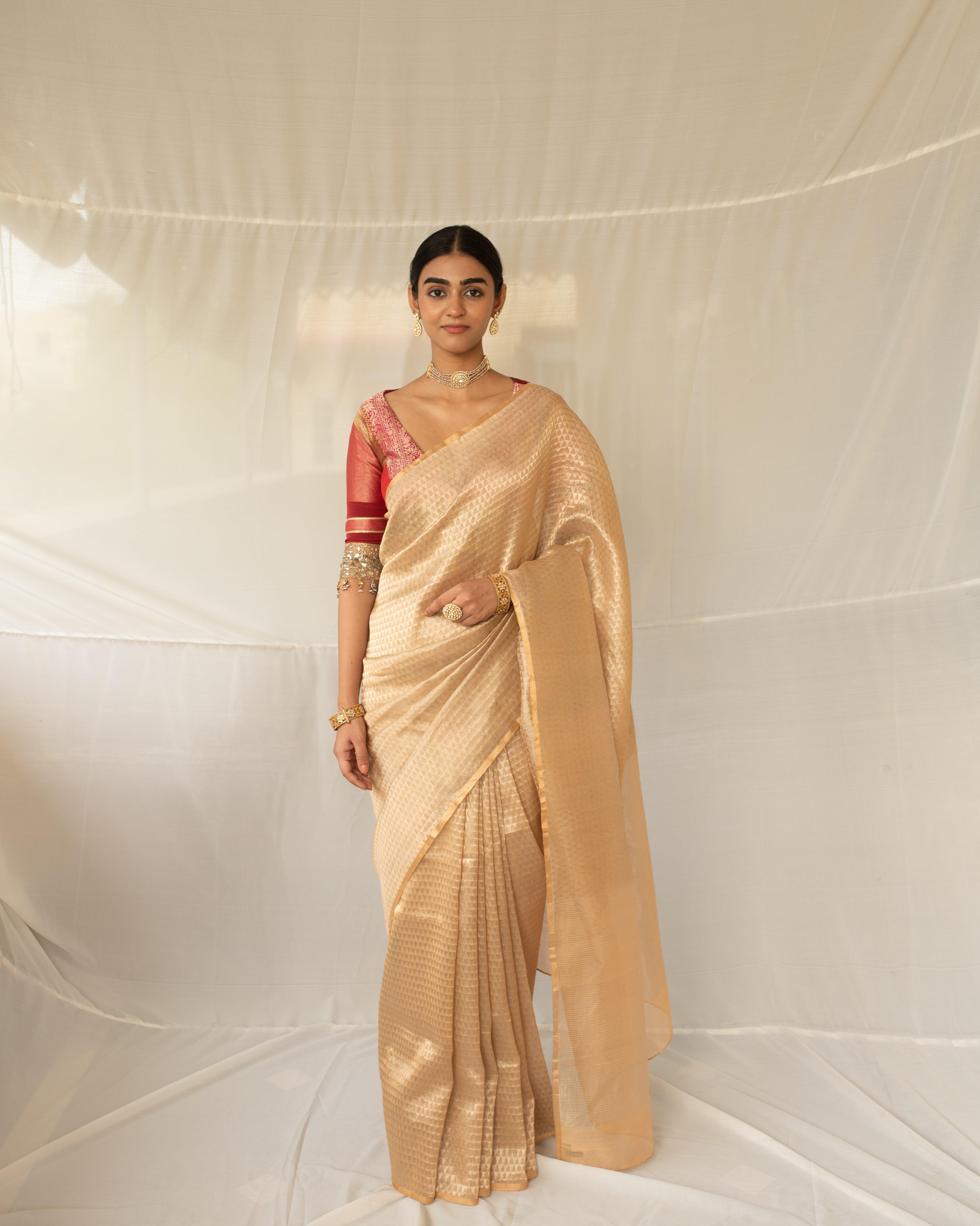 Gold Zari Saree